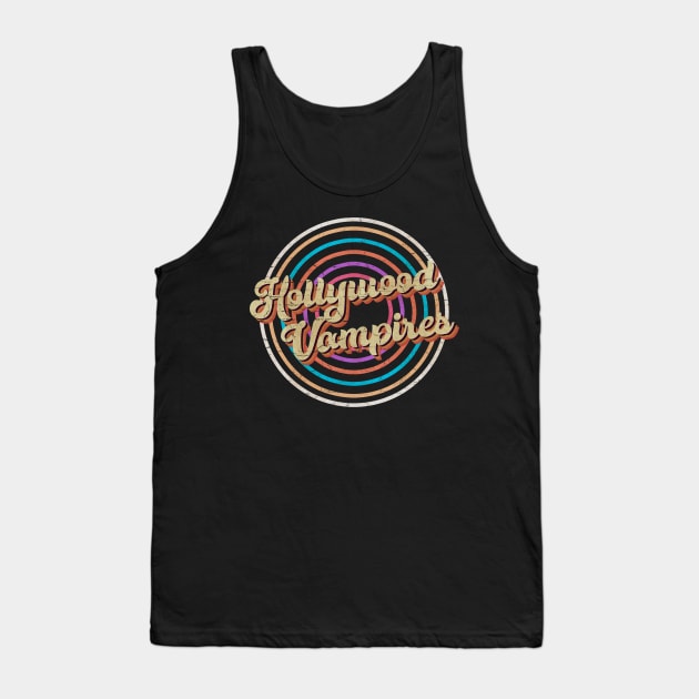 vintage circle line color Hollywood Vampires Tank Top by KirikKikuk.Store